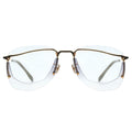MYTH GREECE DARKO aviator light tinted sunglasses futuristic two  lens avant-garde fashion thin gold metal frame novelty mens and womens