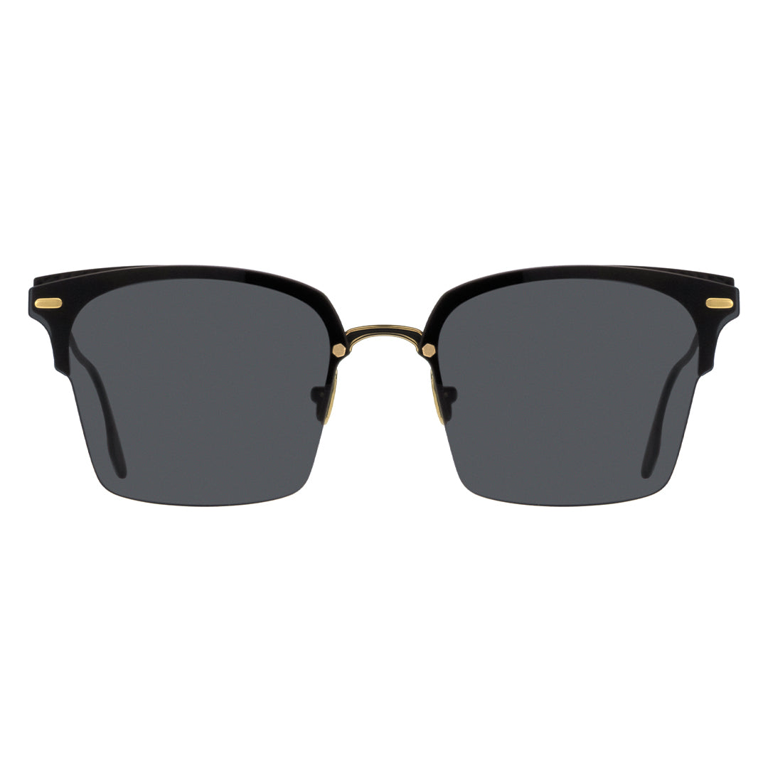 Facade browline metal sunglasses thin frame metal sunglasses with gold metal frame