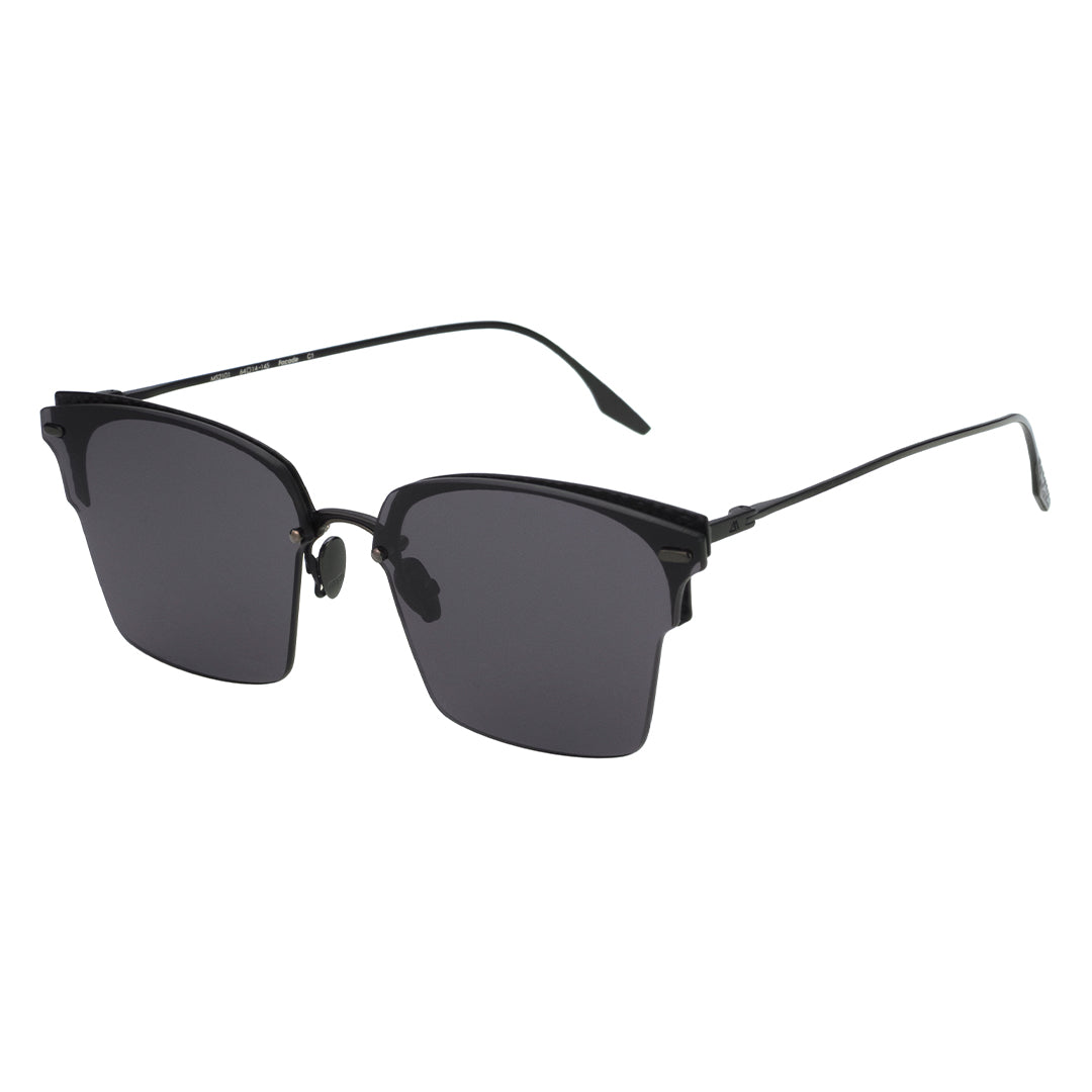 Facade browline metal sunglasses thin frame metal sunglasses with black metal frame
