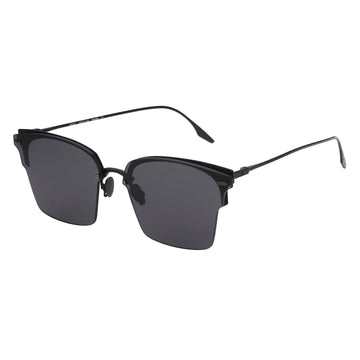 Facade browline metal sunglasses thin frame metal sunglasses with black metal frame