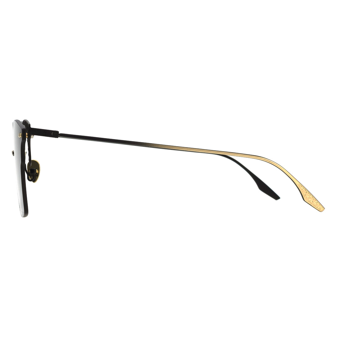 Facade browline metal sunglasses thin frame metal sunglasses with gold metal frame