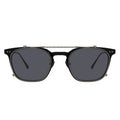 MYTH Greece FANTASY square round black sunglasses thin metal frame with double bridge design in 70s retro vintage oval mens and womens 