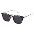 MYTH Greece FANTASY square round black sunglasses thin silver metal frame with double bridge design in 70s retro vintage oval mens and womens