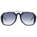 Black aviator sunglasses with gradient lenses 
