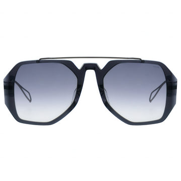 Black aviator sunglasses with gradient lenses 