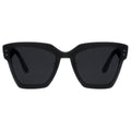 Black sunglasses on a white background