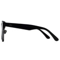 Black sunglasses on a white background