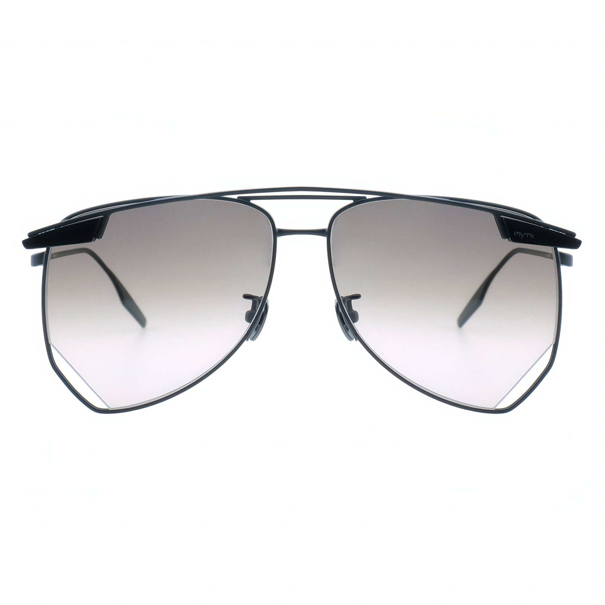 Sunglasses with a gradient lens on a white background
