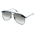 Aviator sunglasses with gradient lenses on a white background