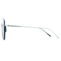 Sunglasses with a silver frame 