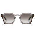 Sunglasses with gradient lenses on a white background