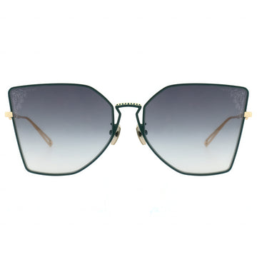 Sunglasses with a gradient lens on a white background