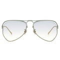 Aviator sunglasses with clear lenses on a white background