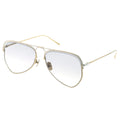 Myth Greece Roman aviator sunglasses light tinted lens thin gold metal frame with adjustable nose pad navigator sunglasses