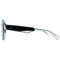 Vai Crete black oval sunglasses, thick frame sunglasses