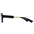 Trunk Bay rectangle black sunglasses gold frame, black square sunglasses