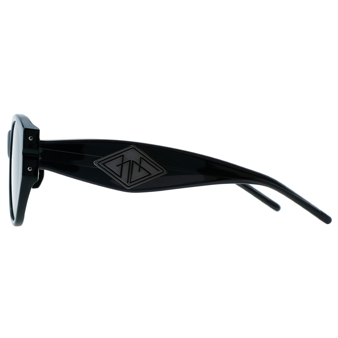 Mavra Volia black cat eye sunglasses oversized, oversize cat eye sunglasses