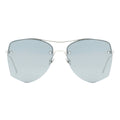 MYTH GREECE DEMETER metallic geometric rimless light grey sunglasses double bridge and metal frame sunglasses mens and womens