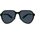 Eagle eyes aviator sunglasses, oversized aviator sunglasses black lens thin metal frame with adjustable nose pad mens and womens