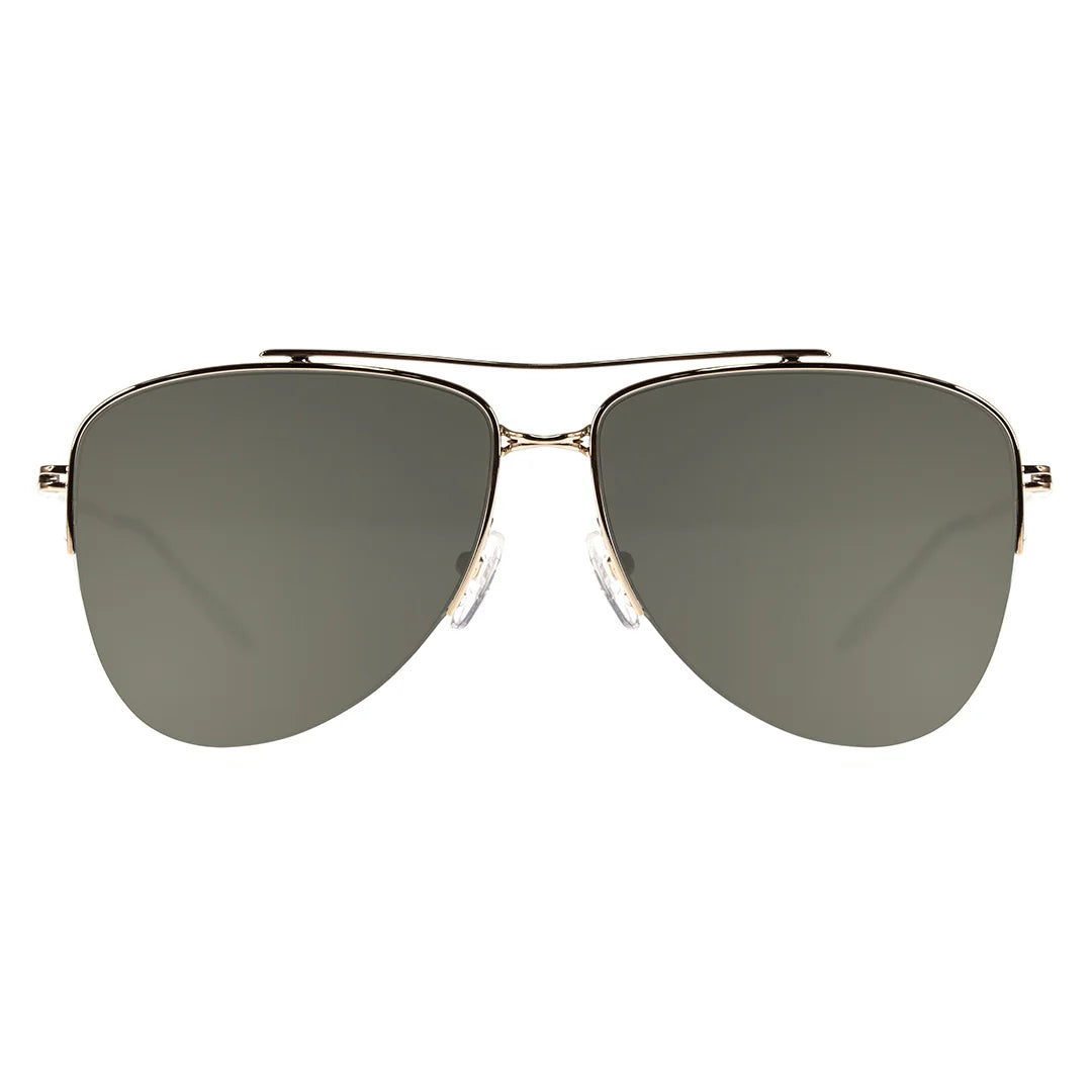 MYTH GREECE HEPHAESTUS deep green aviator sunglasses, metal frame sunglasses with double bridge design mens and womens navigator sunglasses
