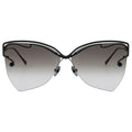 MYTH GREECE LAKLIS butterfly sunglasses half rim light grey lens thin metal frame with adjustable nose pad womens
