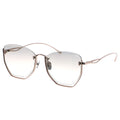 MYTH GREECE NAIAD bottom half rim square cat eye sunglasses rose gold metal frame with adjustable nose pad for man and woman