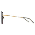 MYTH GREECE Parallels square black grey lens sunglasses gold metal frame  retro 70s sunglasses mens and womens

