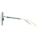MYTH GREECE SERPENTINE grey sunglasses green and gold metal frame with adjustable nose pad