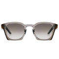 MYTH GREECE TEMPERA square clear sunglasses grey lens crystal and metal frame with adjustable nose pad, woman and man sunglasses
