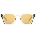 MYTH GREECE TEMPERA square clear sunglasses yellow lens crystal and metal frame with adjustable nose pad, woman and man sunglasses