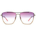 MYTH GREECE WHISKER pink sunglasses, gold metal frame sunglasses, with adjustable nose pad mens and womens 