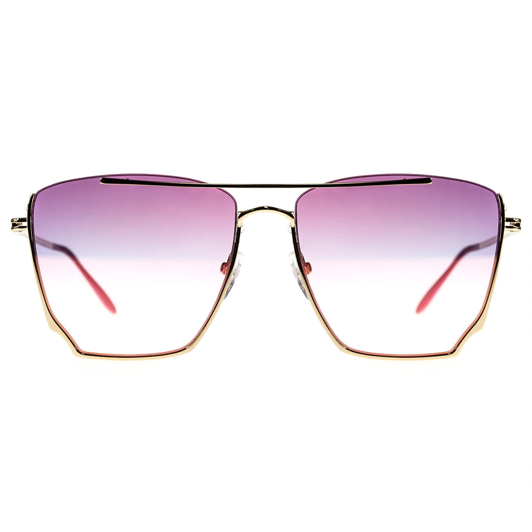MYTH GREECE WHISKER pink sunglasses, gold metal frame sunglasses, with adjustable nose pad mens and womens 