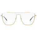 MYTH GREECE WHISKER square transparent sunglasses, gold metal frame sunglasses, with adjustable nose pad mens and womens 