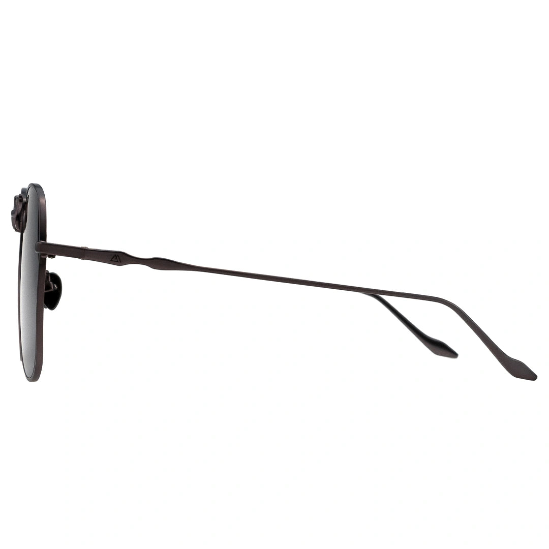 MYTH GREECE YIN YANG retro aviator sunglasses black lens thin metal frame with adjustable nose pad mens and womens
