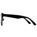 MYTH GREECE S PHASE square all black sunglasses thick frame acetate sunglasses light tinted oversiezed black sunglasses with adjustable nose pad mens and womens 
