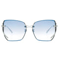 MYTH GREECE μορφώ  square sunglasses light blue gradient lenses thin silver metal frames 