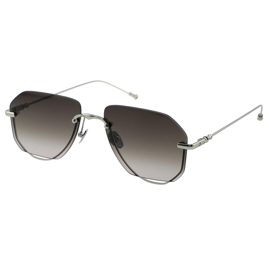MYTH GREECE Έρως rimless aviator sunglasses black lens thin metal frame with adjustable nose pad mens and womens
