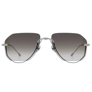 MYTH GREECE Έρως rimless aviator sunglasses black lens thin metal frame with adjustable nose pad mens and womens
