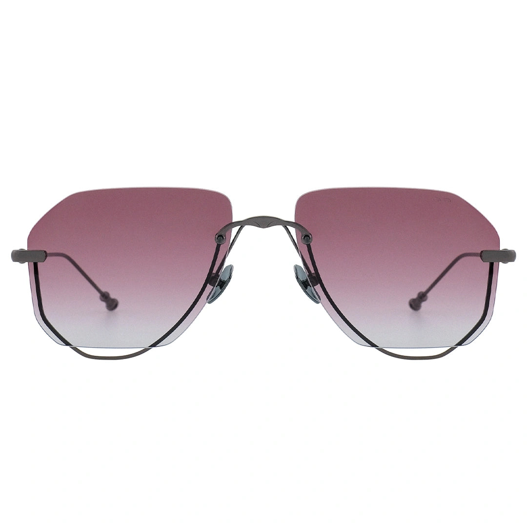 MYTH GREECE Έρως rimless aviator sunglasses red lens thin metal frame with adjustable nose pad mens and womens
