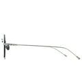 MYTH GREECE Έρως rimless aviator sunglasses black lens silver metal frame for man and woman with adjustable nose pad
