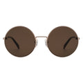 MYTH Greece CIR ZERO
retro round brown sunglasses, thin gold metal frame sunglasses with adjustable nose pad, sunglasses in 70s