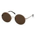 MYTH Greece CIR ZERO
retro round brown sunglasses, thin gold metal frame sunglasses with adjustable nose pad, sunglasses in 70s
