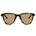 MYTH Greece Damar geometric tortoise sunglasses hollow decroration actetate frames light brown lens with adjustable nose pad for man and woman