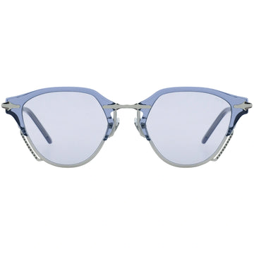 MYTH Greece Voutoumi 90s retro oval sunglasses browline, thin metal frame sunglasses with adjustable nose pad for mens and womens futuristic sunglasses