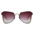 MYTH Greece cóatl Irregular geometric red sunglasses thin gold metal frames with adjustable nose pad mens and womens