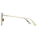 MYTH Greece cóatl Irregular geometric red and gold sunglasses thin gold metal frames with adjustable nose pad mens and womens