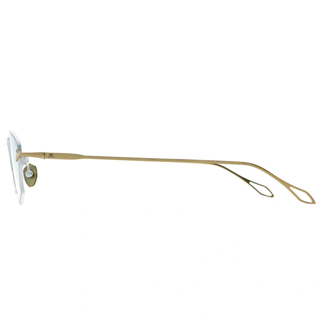 MYTH Greece αστρολογία oval cat eye gold sunglasses light green lens cool and sleek with adjustable nose pad mens and womens