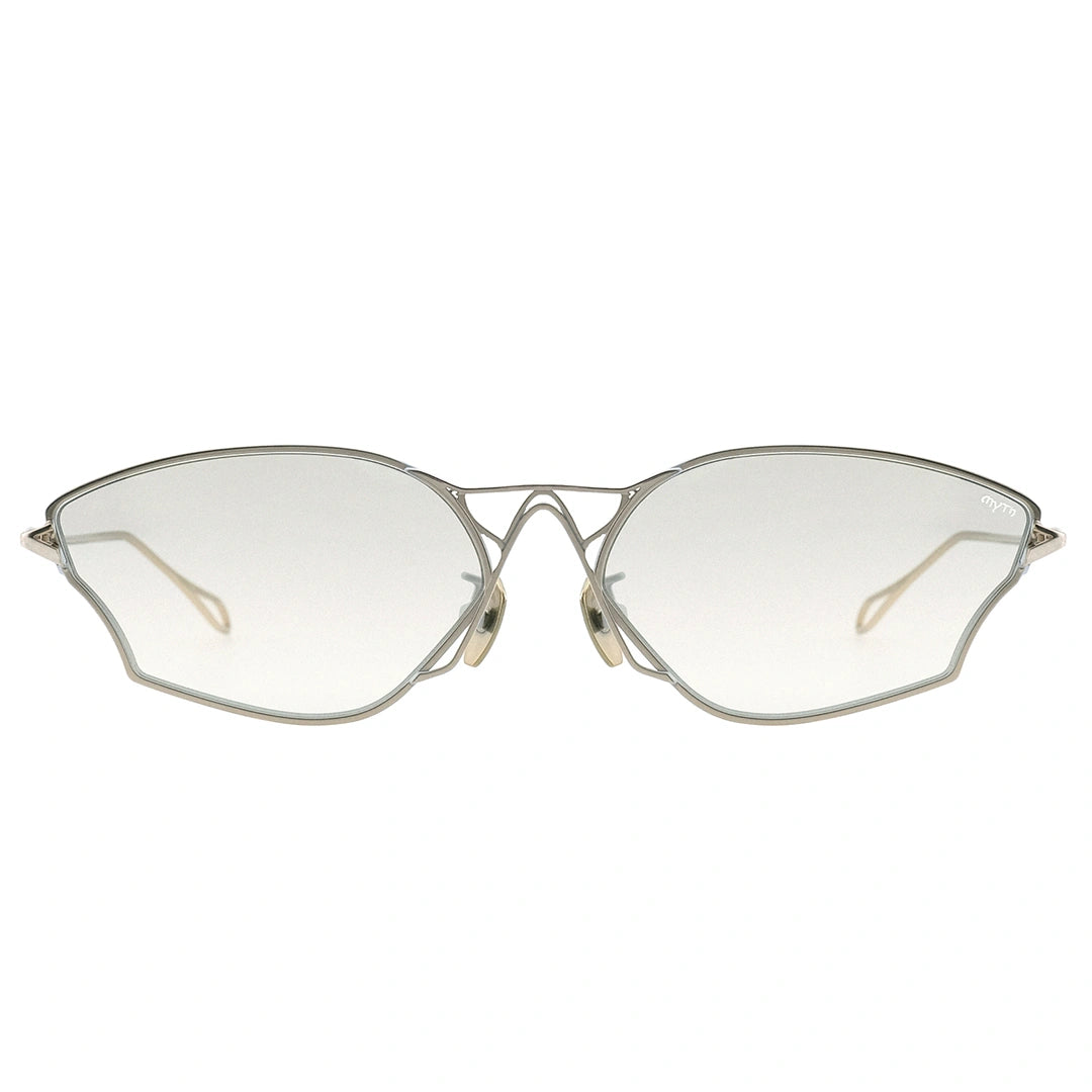 MYTH Greece αστρολογία oval cat eye metallic sunglasses timeless lens thin silver frame cool and sleek with adjustable nose pad mens and womens
