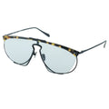  Myth Greece M4 KNIGHT one piece flat top browline tortoise sunglasses light blue lens metal frame with bold design for mens and womens