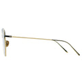 Myth Greece Roman aviator sunglasses khaki lens thin gold metal frame with adjustable nose pad navigator sunglasses
